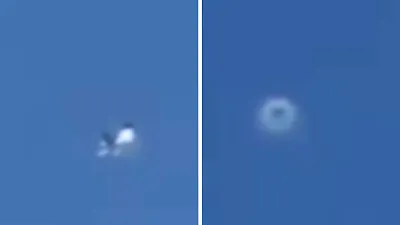 Strange aeroplane anomaly over Gold Coast Australia plane disappeared.