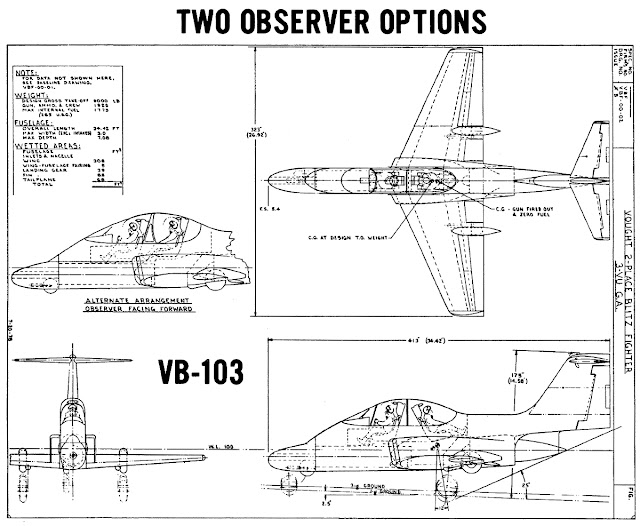Vought VB-103 Blitzfighter two seat