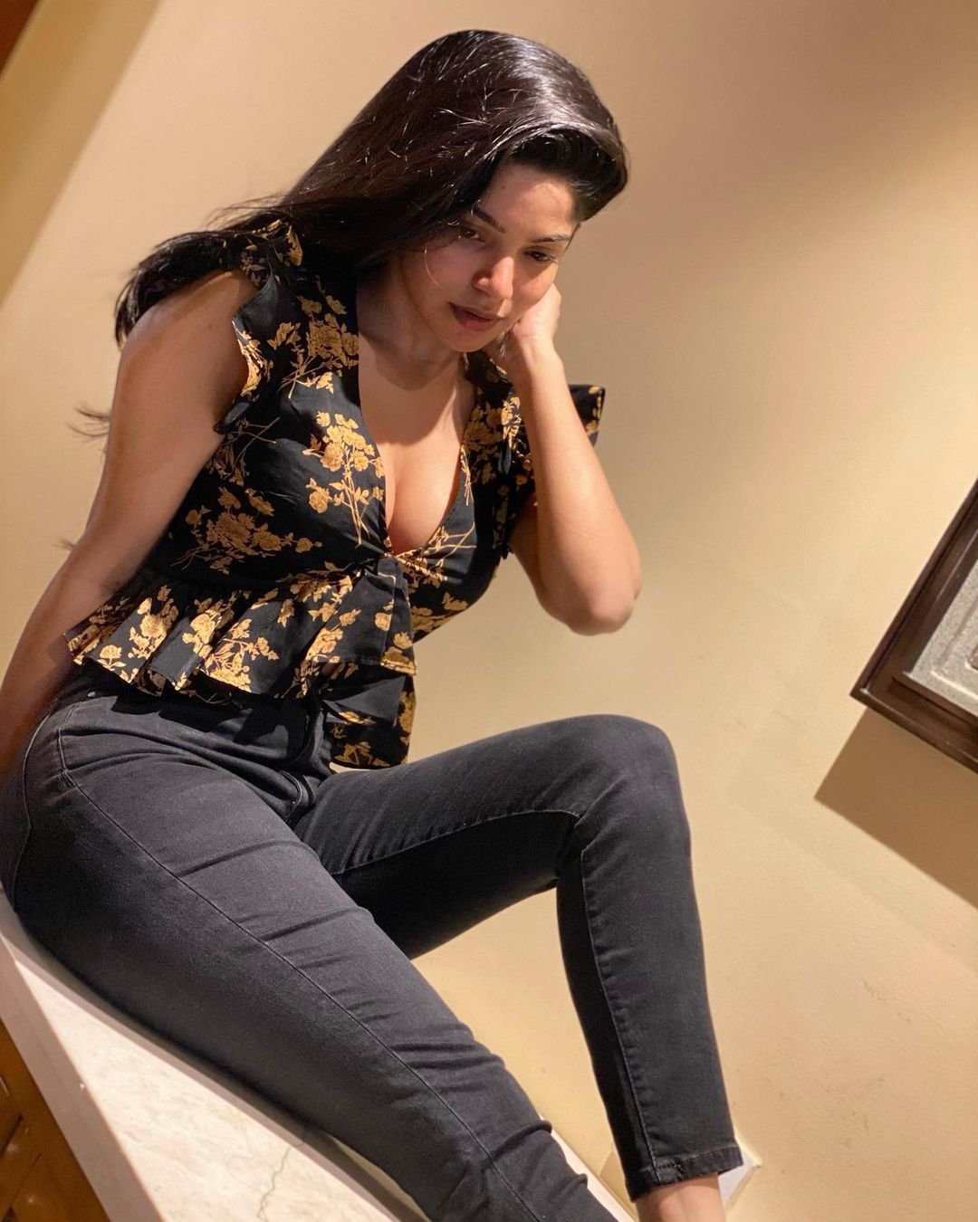 Actress Divya Bharathi Latest Hot Cleavage Photos