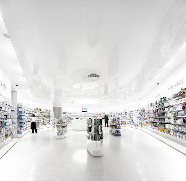Picture of minimalist interiors in the pharmacy building