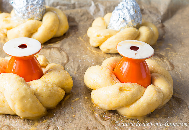 Easter bread before baking