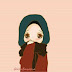 Hijab Wanita Berhijab Kartun Muslimah