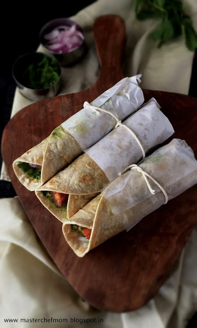 Paneer Tikka Kathi Rolls