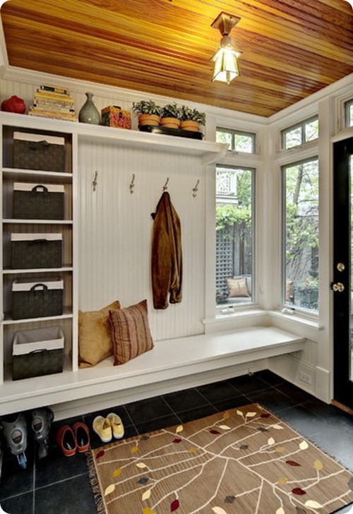 wood planked ceiling