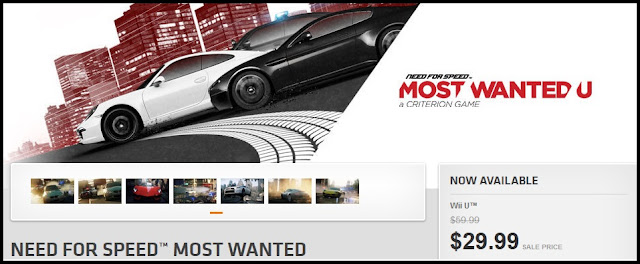 EA is offering the Wii U version of Need for Speed: Most Wanted for $29.99 through the Origin store