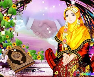 Wallpaper gambar kartun muslimah keren