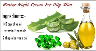 Homemade Winter Night Cream For Oily Skin