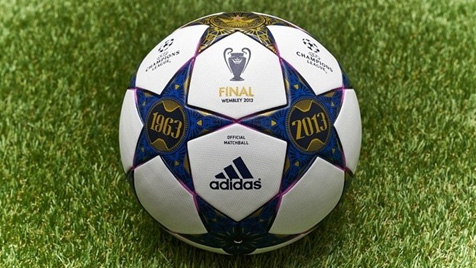 Special design of the ball, for the Champions League Final 2013