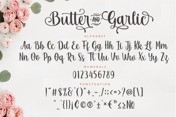 Butter and Garlic Font