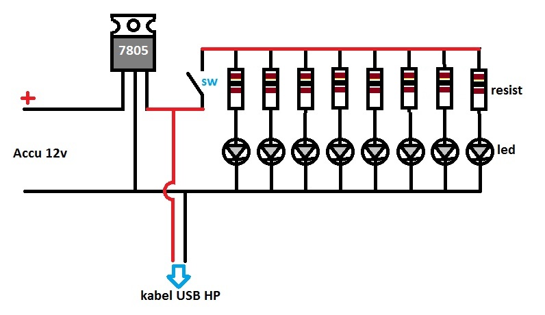 Membuat Cas  HP  dan Lampu Emergency dengan pipa paralon 