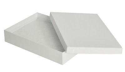 Two Piece White Kraft Laminated Garment Packaging Box