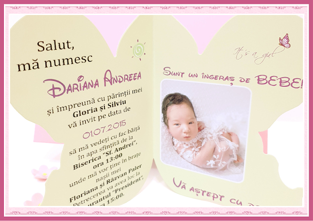 invitatii botez ingeras