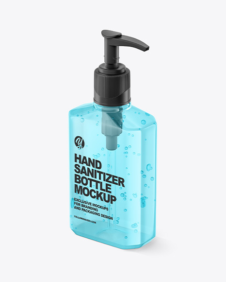 Download Sanitizing Gel Bottle with Dispenser - All free Mockups ...