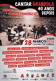 oclarinet.blogspot.com - Cantar Grândola 40 Anos Depois. Fev.2014
