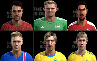 Faces: Calik, Forsberg, Garics, Hermansson.o Karavaev, Len, Pes 2013