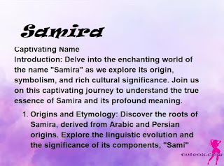 meaning of the name "Samira"