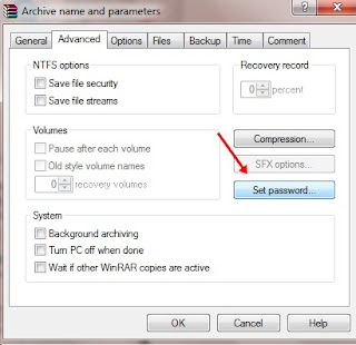 Cara Membuat Pasword Pada  File Winrar