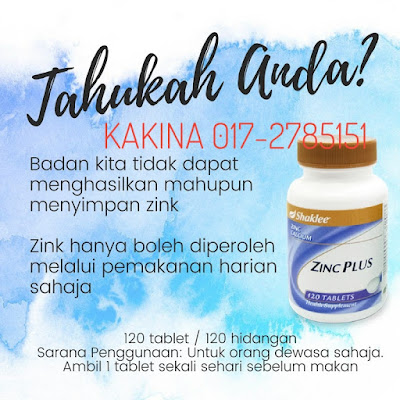 Zinc Plus shaklee