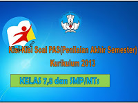 Kisi-Kisi Soal PAS Kelas 7,8 dan 9 SMP/MTs Kurikulum 2013