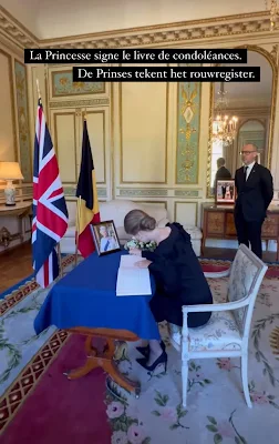 Princess Elisabeth of Belgium paid homage to Queen Elizabeth II