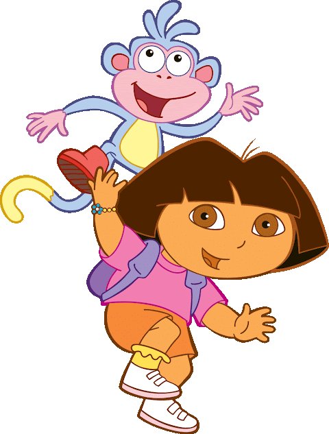 Cartoon Characters: Dora the Explorer (PNG)