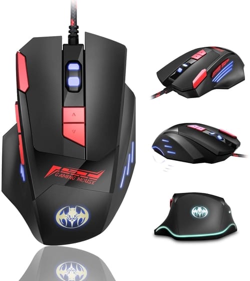 Review SPEATE 7 Colors RGB Gaming Mouse Wired