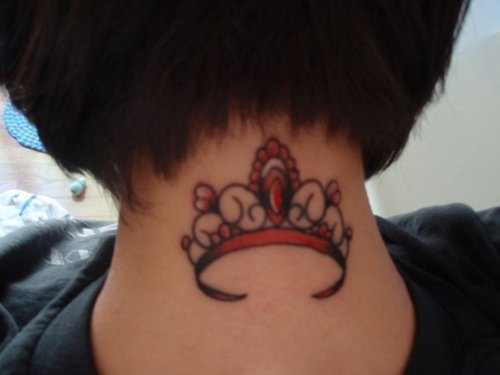 crown tattoos for girls