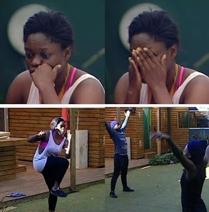 #BBNaija: Nigerians comes, says she crying for a married man after she's cried for ThinTallTony again this morning (Photos)