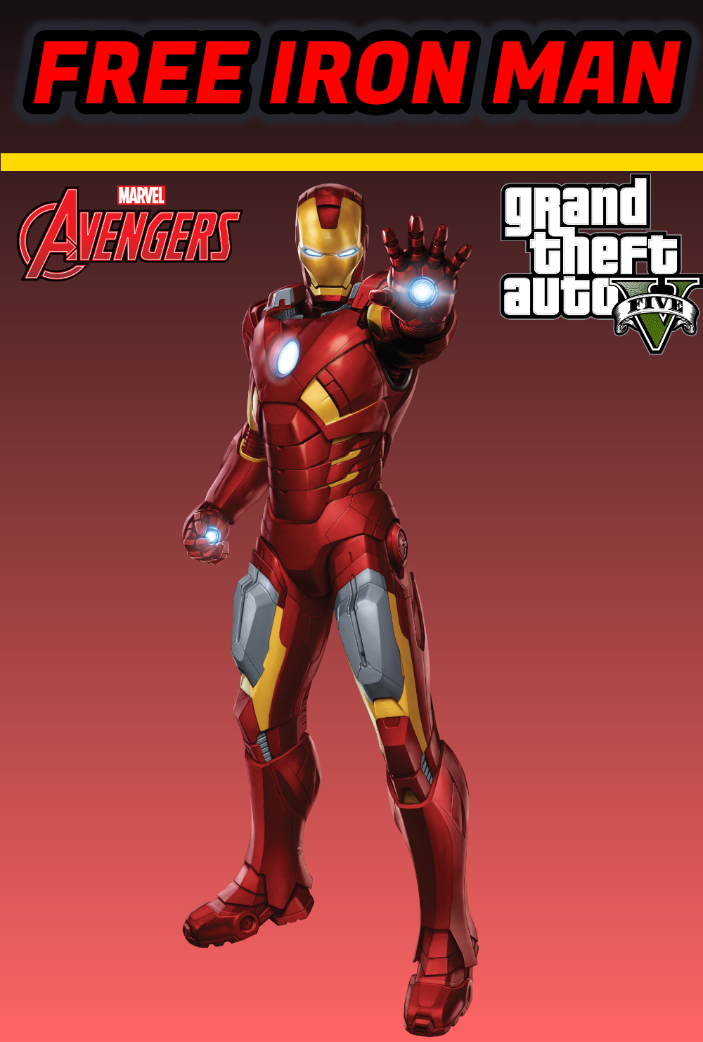 GTA 5 Avengers - Free Iron Man Mod (Civil War) [Add-On Ped]