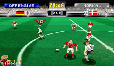 Super Football Champ PS1 gameplay