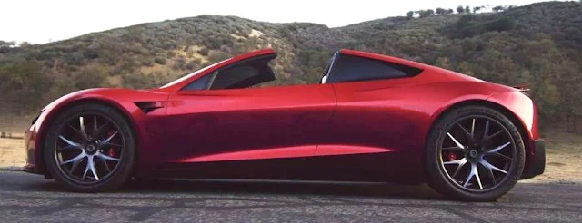 Tesla Roadster Head to head with Bugatti Chiron