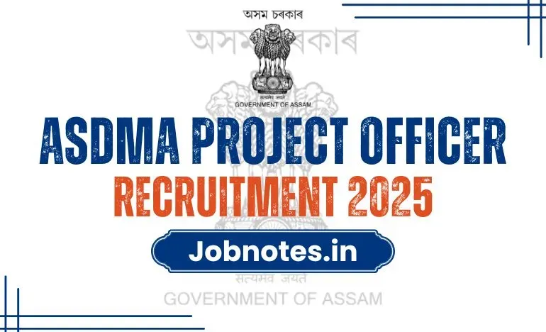 ASDMA Project Officer Recruitment 2025