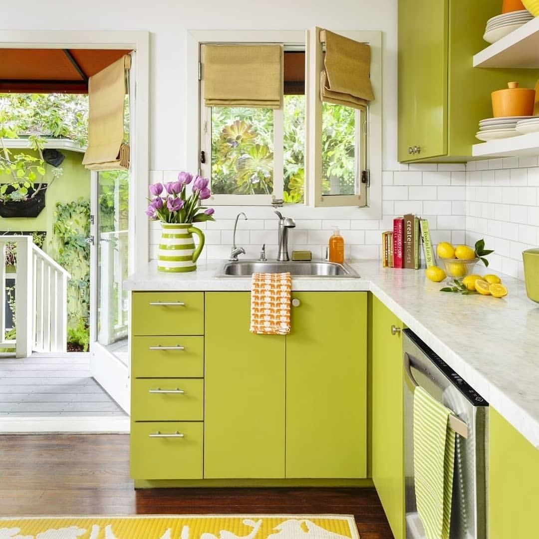 10 Desain Interior Dapur Nuansa Hijau Yang Cantik Rumah 