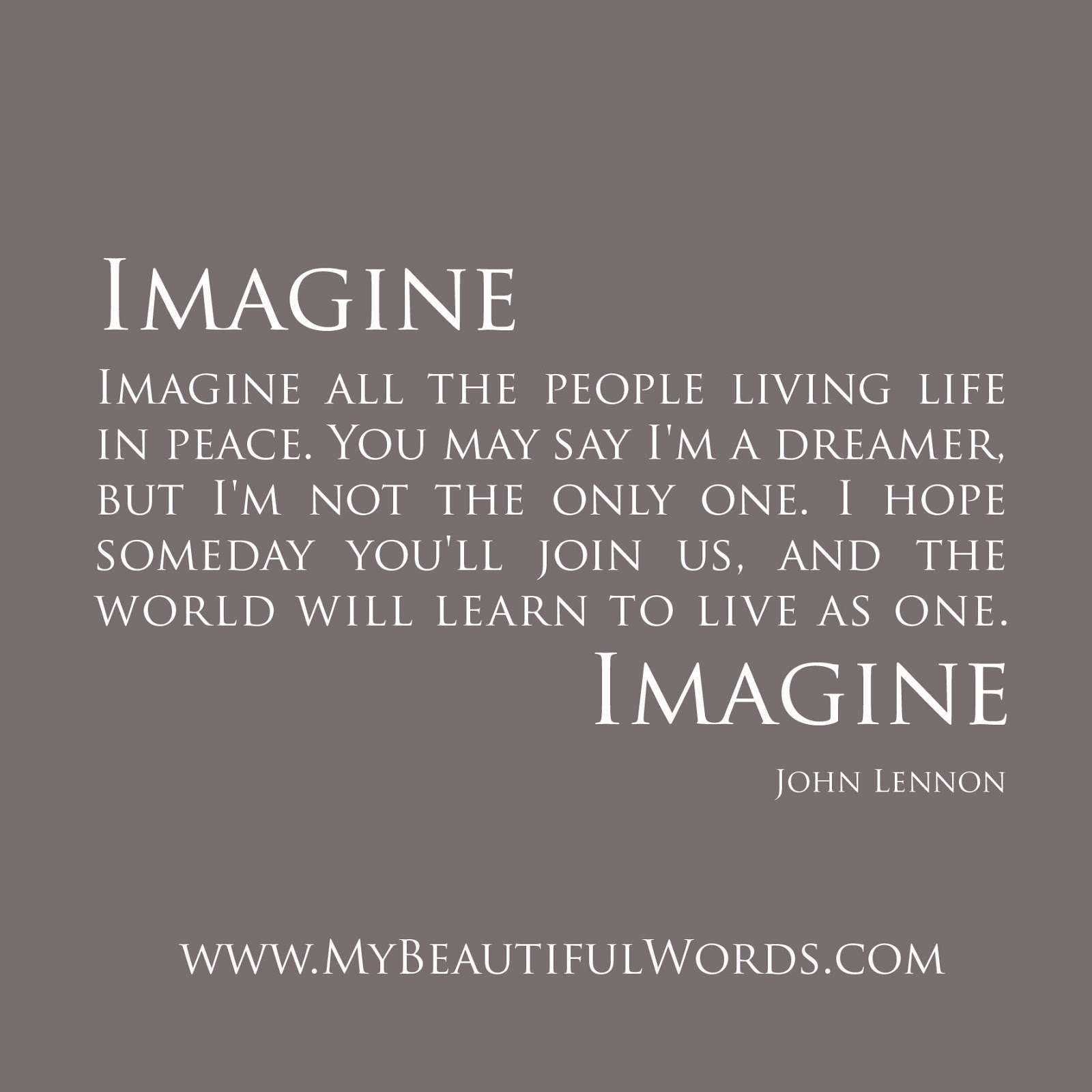 John Lennon Quotes Imagine QuotesGram