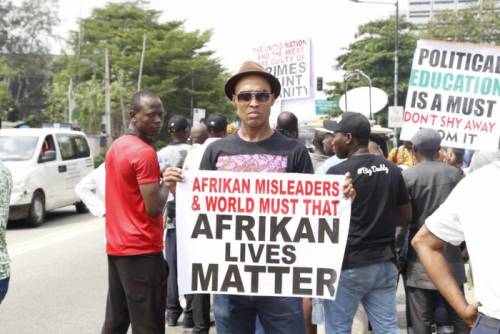 Nigerians Protest Against Slave Trade In Libya
