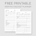 printable monthly budget planner - free printable monthly budget worksheet template