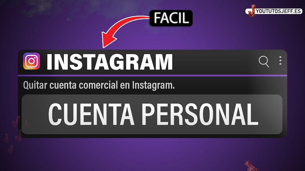 Quitar Cuenta COMERCIAL Instagram ⛔
