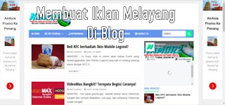 Cara Membuat Iklan Melayang di Kanan dan Kiri Blog