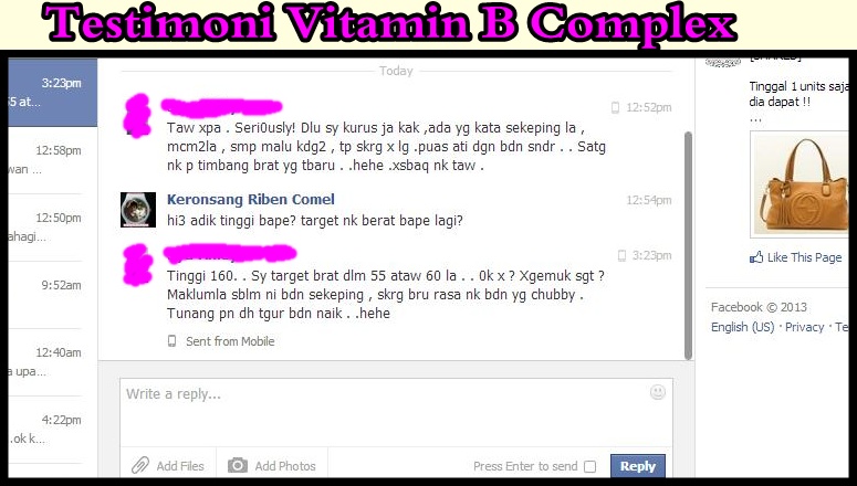 Comey2 ku: Vitamin B Complex (ORIGINAL) - Tambahkan Berat 