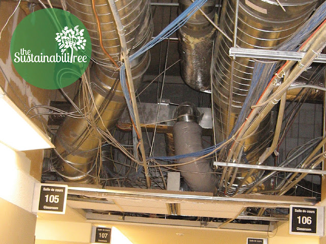 The mechanical ventilation system in the Vanier building at the University of Ottawa