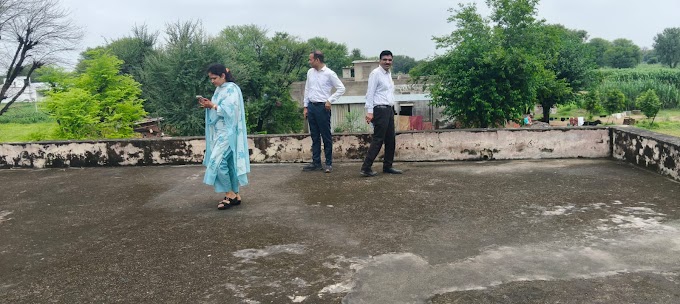 उपखंड अधिकारी ने किया उपखंड के विद्यालयों के जर्जर भवनो की वास्तविक स्थिति का निरीक्षण