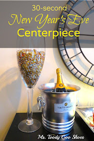 A Bubbly New Year's Eve Centerpiece that takes only 30 seconds to make!  --- by Ms. Toody Goo Shoes