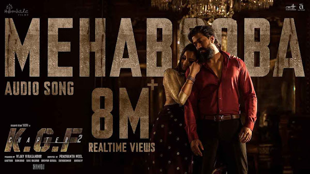 Mehabooba (Hindi) Lyrics – KGF Chapter 2