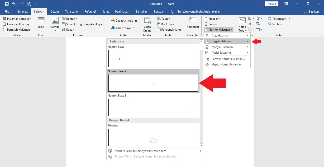 Cara Membuat Nomor Halaman Berbeda Pada Microsoft Word 2