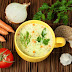 شوربة كريمة الدجاج والمشروم