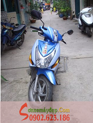 Sơn xe Honda Click màu xanh zin cực đẹp