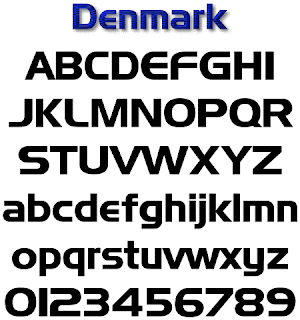 Denmark graffiti fonts