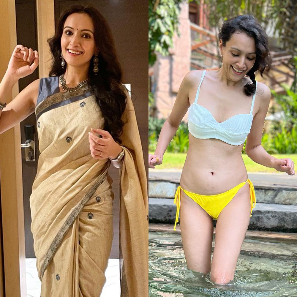 Dipanita Sharma saree vs bikini hot actress
