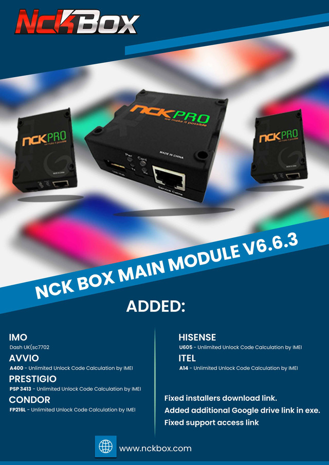 Nck Box Pro Box Main Module V6 6 3 Update Released Tembel Panci