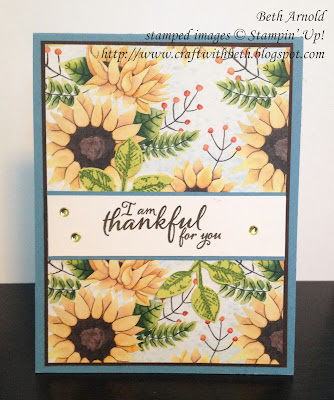 Craft with Beth: Painted Autumn Painted Harvest Thank You Card Leaf Punch